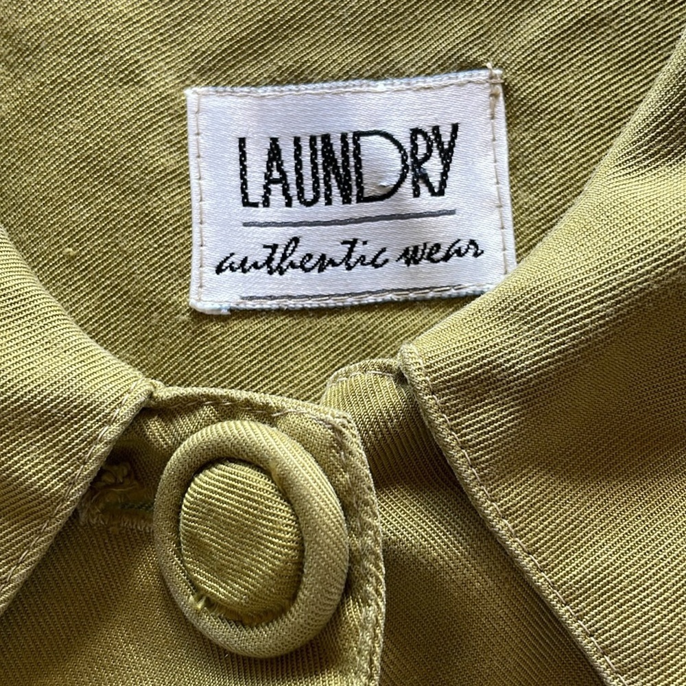 Vintage Laundry Oversized Olive Green Caped Jacket - Picture 4 of 8